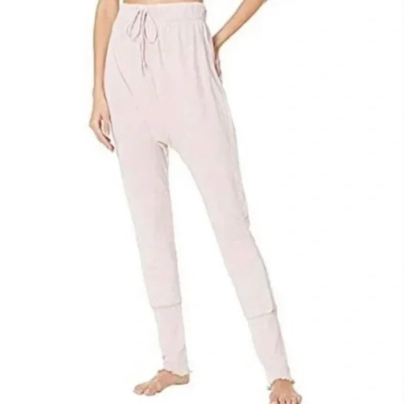 Free People Cozy All Day Drawstring Harem Jogger Leggings Daytime Fireworks - Picture 14 of 15